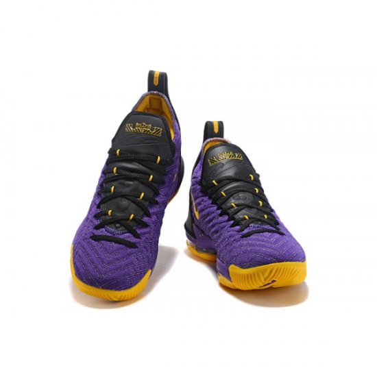 Nike Erkek Lebron 16 Mor / Siyah / Sarı Basketbol Ayakkabısı Türkiye - 44GD0D33